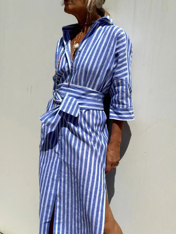 Vestido de rayas "Clelia"
